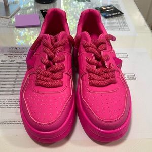 NWOT Hot Pink Sneakers